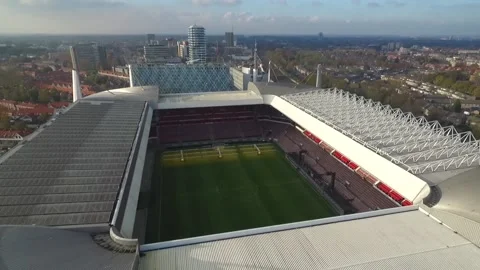 Eindhoven Cityscape in Netherlands. Drone Point of View. City Downtown Stock Footage 237806570