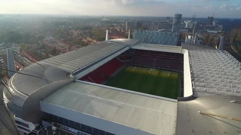 Eindhoven Cityscape in Netherlands. Drone Point of View. City Downtown Stock Footage 237806577