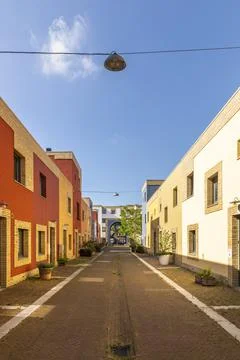 Eindhoven, The Netherlands, August 14th 2021. Colorful city Volta Galvani Stock Photos