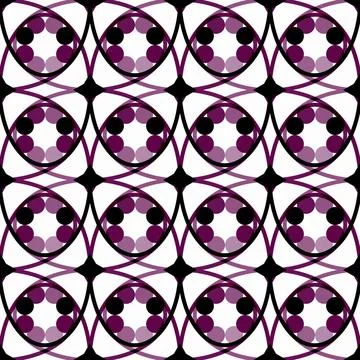 Eingekreist graphical seamless pattern Copyright: xZoonar.com/angetax 9335... Stock Photos