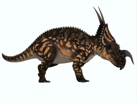 Einiosaurus Side Profile Stock Illustration