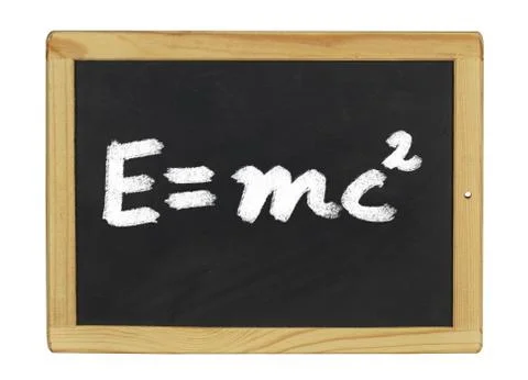 Einstein equation  written on a blackboard Stock Illustration