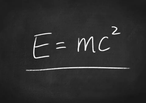 Einstein formula E=mc2 Stock Illustration