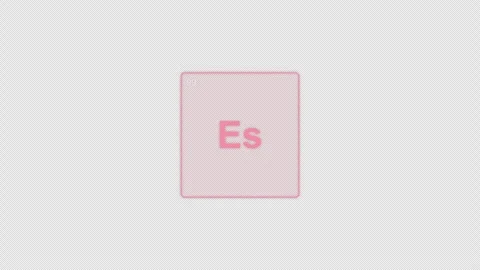 Einsteinium Es Periodic Table Element Tile Clean No Text Animation Video Overlay Видео 339364121