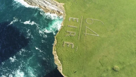 Eire aerial landmark Stock Footage 113784902