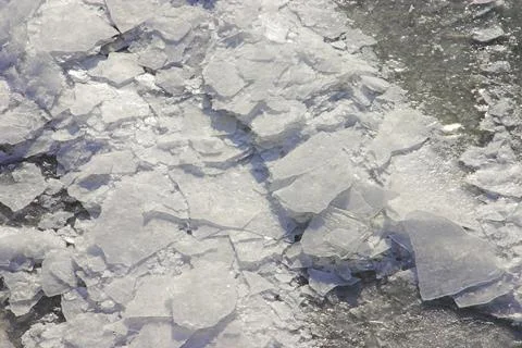 Eis auf Fluss Stock Photos