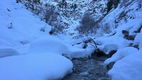Eisbach in der Wolfsschluch Stock Footage 169480048