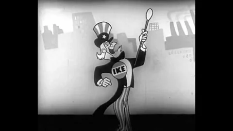 Eisenhower Campaign Ad Video stock 336395429