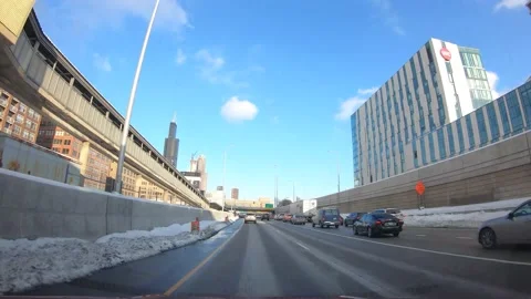 Eisenhower Expressway Stock Footage 160062863