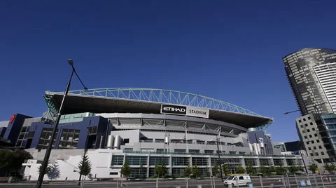 Eithad Stadium / Telstra Dome Angled Shot Wide 03 Video stock 3570326