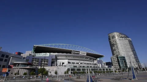 Eithad Stadium / Telstra Dome Angled Shot Wide 02 Video stock 3577110
