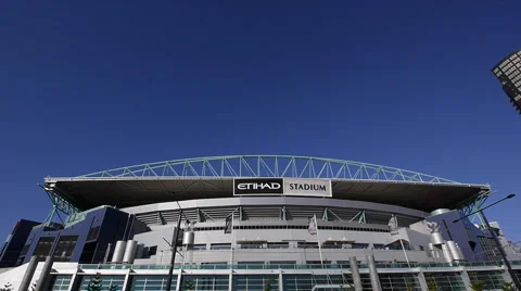 Eithad Stadium / Telstra Dome Profile Closeup 02 Video stock 3577483