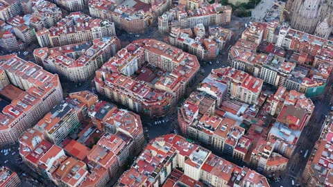 Eixample district. Barcelona, Spain Vídeo Stock 106202281