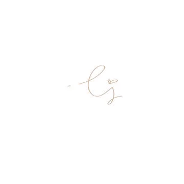 Ej initial handwriting Stock Illustration
