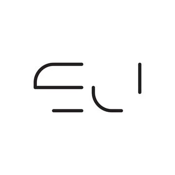 Ej initial letter vector logo icon Illustrazione stock