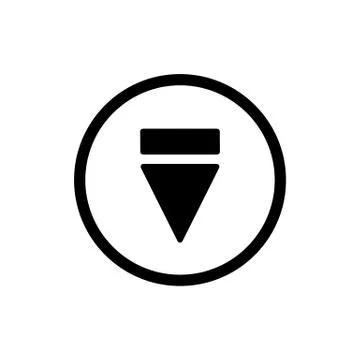 Eject button icon. outline solid eject button vector icon. on white background. 스톡 일러스트