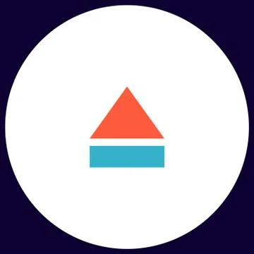 Eject computer symbol Stock Illustration