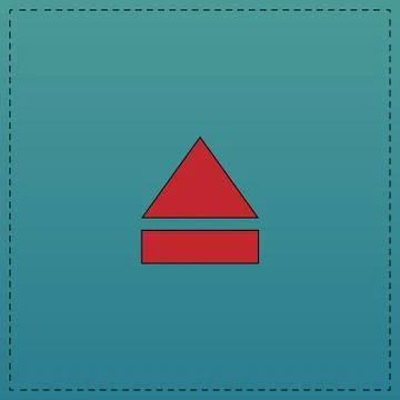 Eject computer symbol Stock Illustration