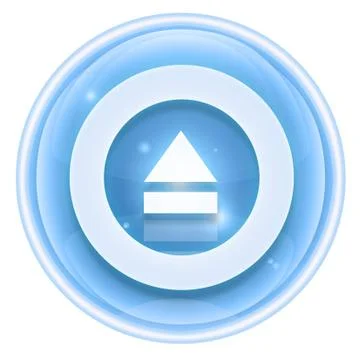 Eject icon ice, isolated on white background. Stock-Illustration