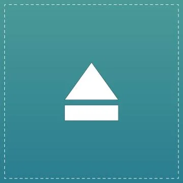 Eject or open player icon Stock Illustration