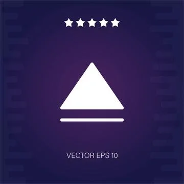 Eject vector icon Stock Illustration