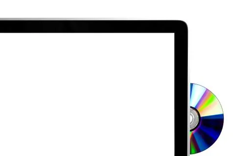 Ejected compact disk Stock Photos