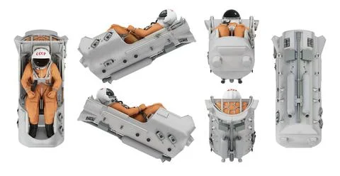 Ejection seat. 3D Illustration. Stock Illustration