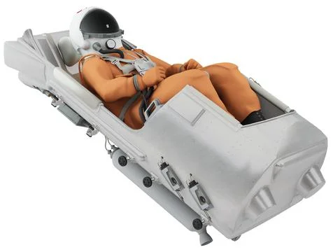 Ejection seat isolated. 3D Illustration. Stock Illustration