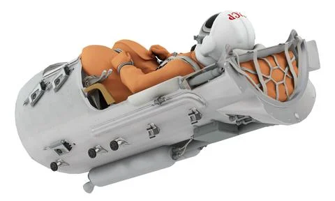 Ejection seat isolated. 3D Illustration. Stock Illustration