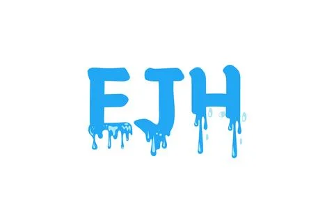 EJH ice melts logo Stock Illustration