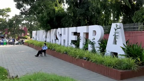 Ekamrakshetra Bhubaneswar, Selfie Point,  4K Video Stock Footage