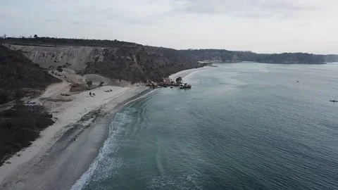Ekas bay aerial view Stock Footage 169829092
