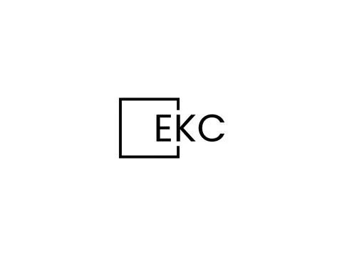 EKC letter initial logo design vector illustration Stock Illustration