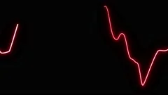 Neon Heartbeat on Black Isolated Background Stock Video - Video of beat,  monitor: 180104501