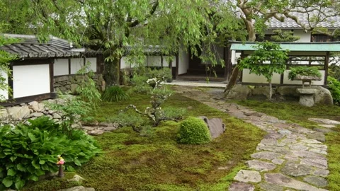 Ekou-in Temple Garden Video stock 154333895