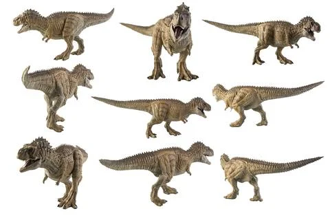 Ekrixinatosaurus Epitaph Dinosaur on white background Stock Illustration