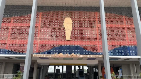 Ekta Nagar is famous for Statue of Unity. Stock Footage 265064336