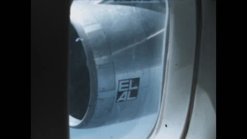 El Al Flight 1972 Stock Footage 137213736