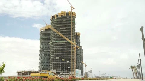 El Alamein, Egypt construction 스톡 동영상 151323492