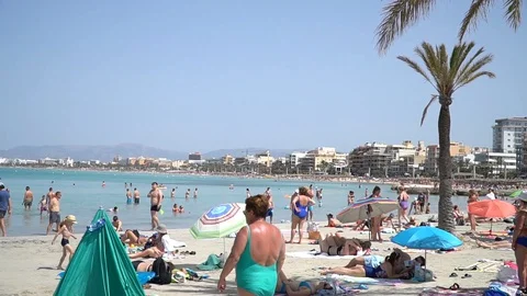 El Arenal beach Stock Footage 128349697
