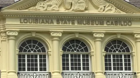 El Cabildo in New Orleans Stock Footage
