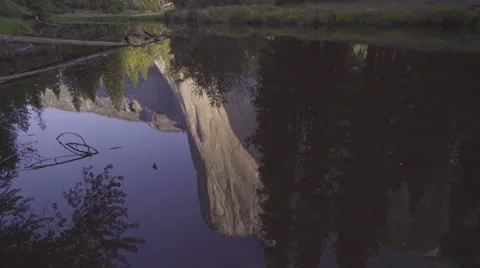 El Cap Reflecting in River Video stock 56018757