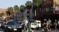El Capitan Disney Theatre, LA, Hollywood Boulevard, Crowds People Passing, Cars HD Footage