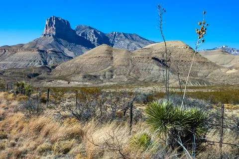 El Capitan is the eighth highest peak in Texas. Guadalupe Mountains Nationa.. Stock Photos