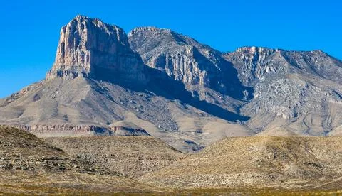 El Capitan is the eighth highest peak in Texas. Guadalupe Mountains Nationa.. 写真素材