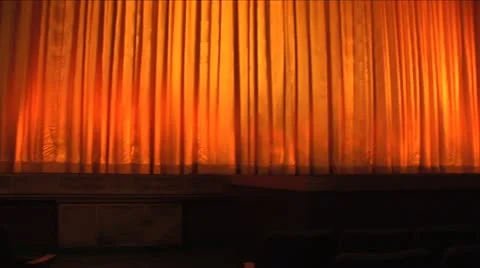 El Capitan Theater Curtains up down Stock Footage 10906022