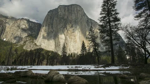 El Capitan Timelapse of Clouds Vidéo 266345784