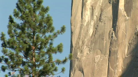 El Capitan, Yosemite National Park, California Stock Footage