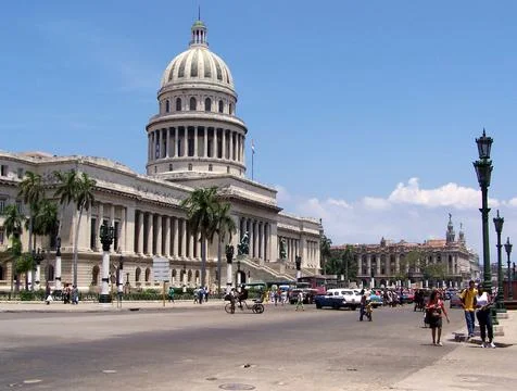 El Capitolio, or the National Capitol Building of Cuba. Stock Photos