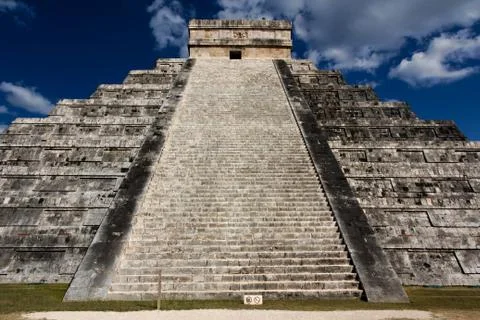 El Castillo Pyramid at Chichen Itza Stock Photos